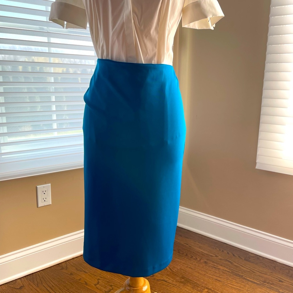 Blue Pencil Skirt